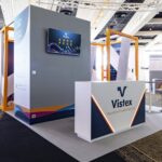 midem cannes stand designer vistex button design