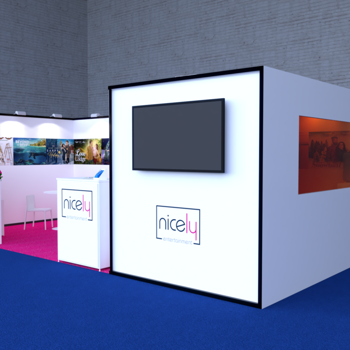 3D Stand Nicely Cannes Button Design